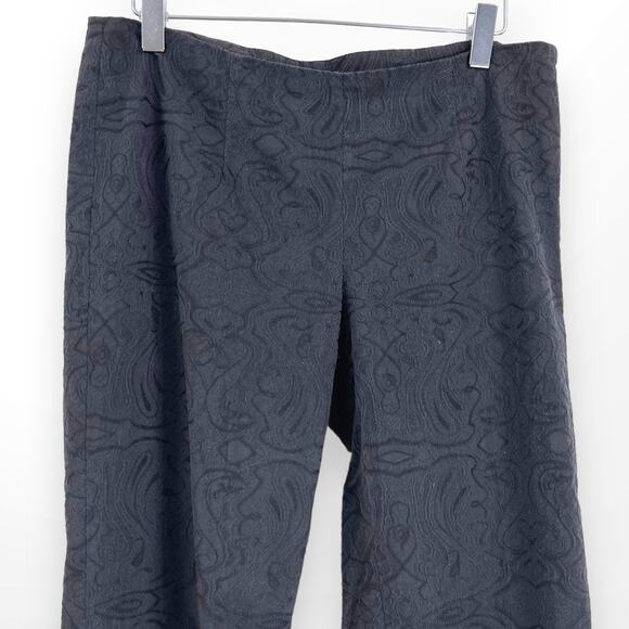 00s CACHE Vintage Black Geometric Print Pull On Pants - Picture 6 of 13